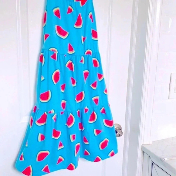 Cat & Jack Cotton Watermelon Dress Girl’s Size Large 10/12 - Picture 6 of 11
